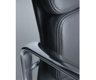 Silla oficina EA 219 SOFT PAD / Piel italiana - Fab. Italia