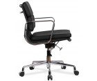 Silla oficina EA 217 SOFT PAD / Piel italiana - Fab. Italia