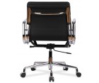 Silla oficina EA 217 SOFT PAD / Piel italiana - Fab. Italia