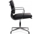 Silla oficina EA 208 SOFT PAD / Piel italiana - Fab. Italia
