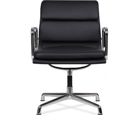 Silla oficina EA 208 SOFT PAD / Piel italiana - Fab. Italia