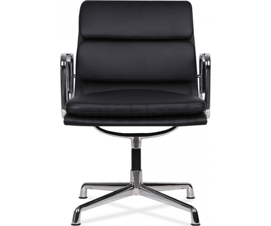 Silla oficina EA 208 SOFT PAD / Piel italiana - Fab. Italia
