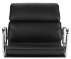 Silla oficina EA 217 SOFT PAD / Cuero italiano Nero - Fab. Italia