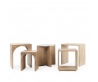 Mesa auxiliar KINUTA TRAVERTINO - Fab. Italia