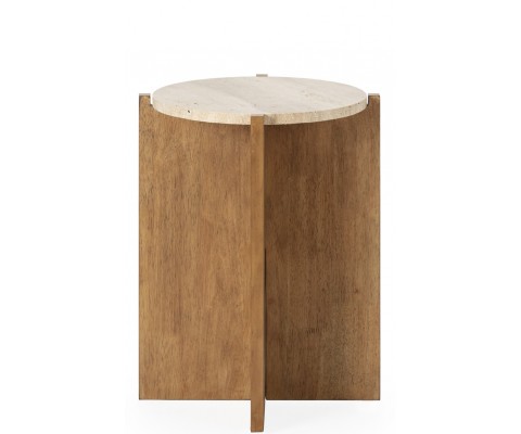 Mesa auxiliar KINUTA TRAVERTINO - Fab. Italia