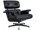 LOUNGE CHAIR & OTTOMAN / Palisandro - Cuero Aniline - Fab. Italia