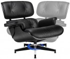 LOUNGE CHAIR & OTTOMAN / Palisandro - Cuero Aniline - Fab. Italia
