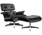 LOUNGE CHAIR & OTTOMAN / Palisandro - Cuero Aniline - Fab. Italia