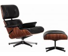 LOUNGE CHAIR & OTTOMAN / Palisandro - Cuero Aniline - Fab. Italia