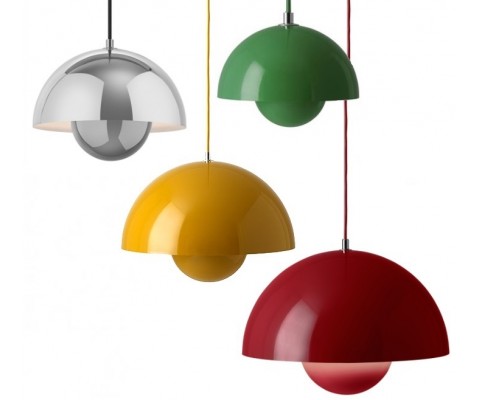 Lámpara suspendida FLOWERPOT VP7 / Brillo - Fab. Italia