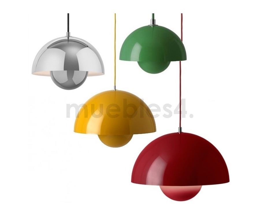Lámpara suspendida FLOWERPOT VP7 / Brillo - Fab. Italia