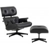 LOUNGE CHAIR & OTTOMAN / Cuero - Fab. Italia