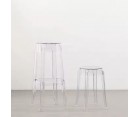 Taburete CHARLES GHOST 65 / Policarbonato inyectado - Fab. Italia