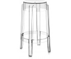 Taburete CHARLES GHOST 65 / Policarbonato inyectado - Fab. Italia
