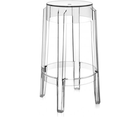 Taburete CHARLES GHOST 65 / Policarbonato inyectado - Fab. Italia