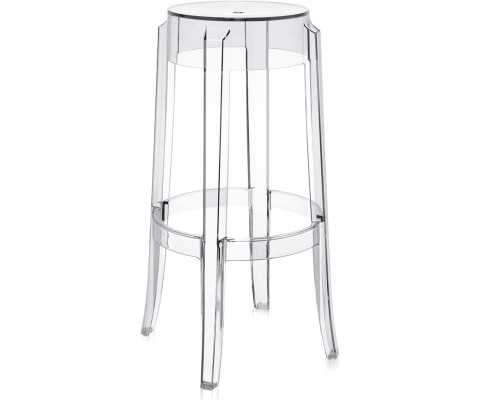 Taburete CHARLES GHOST 75 / Policarbonato inyectado - Fab. Italia