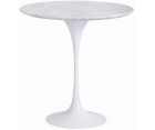 Mesa auxiliar TULIP - Mármol Carrara superior