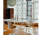 Mesa de comedor TULIP Oval - Mármol Carrara - 180cm. - Alta calidad