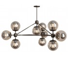 Lámpara suspendida MODO CHANDELIER 10 GLOBES - Acero