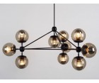 Lámpara suspendida MODO CHANDELIER 10 GLOBES - Acero