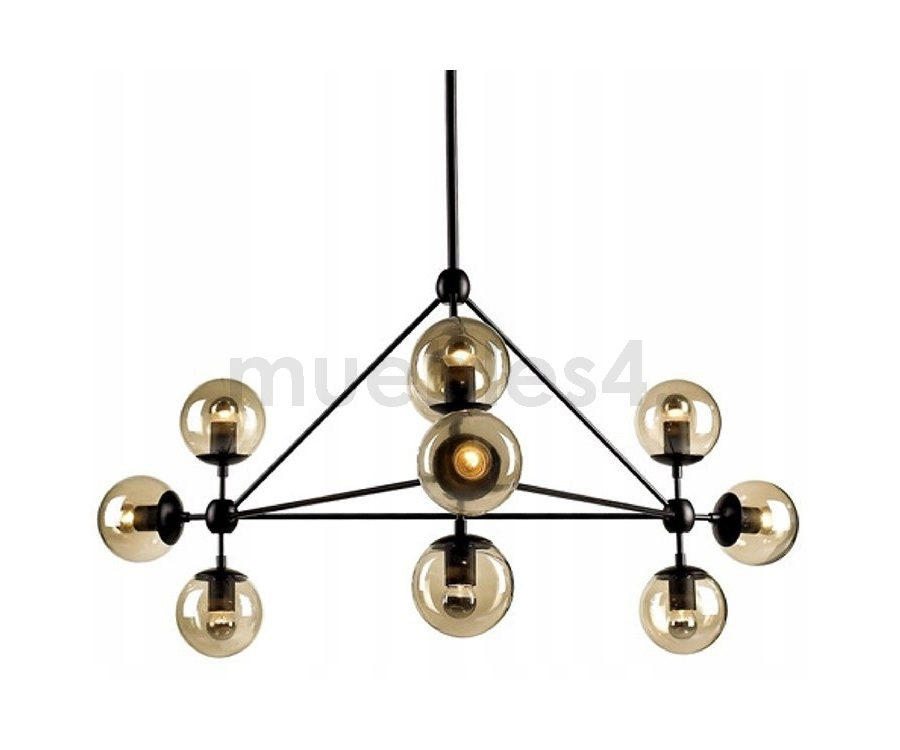 Lámpara suspendida MODO CHANDELIER 10 GLOBES - Acero