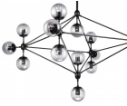 Lámpara suspendida MODO CHANDELIER 15 GLOBES - Acero