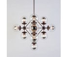 Lámpara suspendida MODO CHANDELIER 15 GLOBES - Acero
