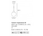 Lámpara suspendida CASTORE 25 - Policarbonato